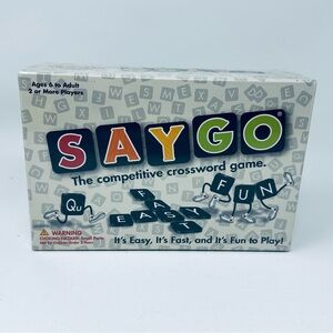 SayGo The Competitive Crossword Game Say Go Complete Sealed